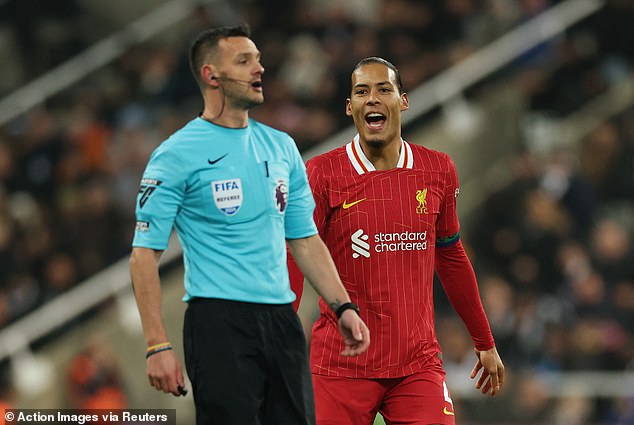 Ian Wright felt Van Dijk knew what he was doing but the Liverpool captain was not punished for the challenge