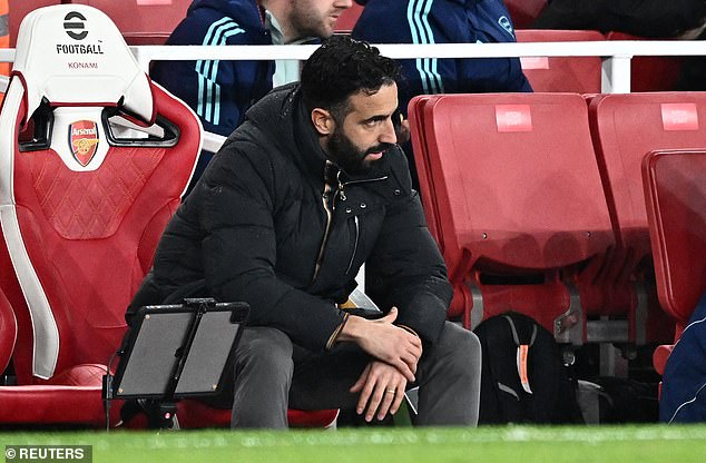 Ruben Amorim suffered his first defeat as head coach of Man United at the Emirates