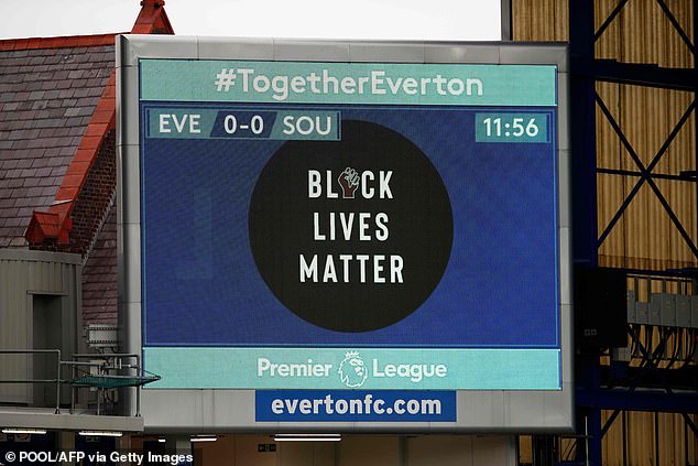 The gesture was originally in line with the Black Lives Matter movement, before the Premier League abandoned the slogan amid criticism of the British arm of the organization.