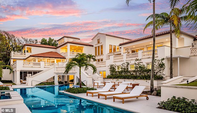 Photos were revealed of Sean Hannity's new home - a $25.5 million waterfront mansion in Manalapan - an affluent city in Palm Beach County, Florida