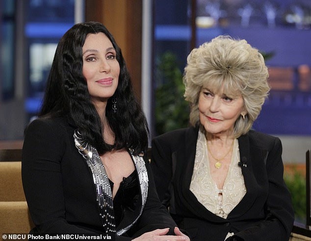 Cher, 78, recalled that her mother met the real estate mogul at a party in the summer of 1957 and became engaged shortly afterwards. Seen here on April 30, 2013