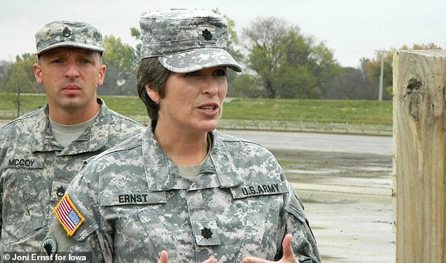 Joni Ernst served in the military before becoming an Iowa senator