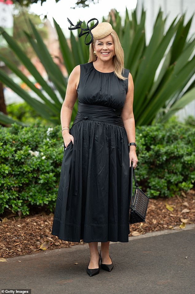 Samantha kicked off her new chapter during the 2024 racing season with her bold and glamorous outfits as she stepped out solo (pictured at Royal Randwick Racecourse)