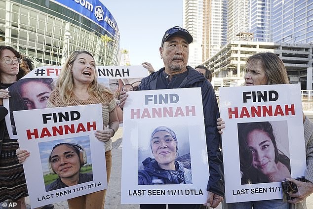 They have previously said that the search for Hannah is 