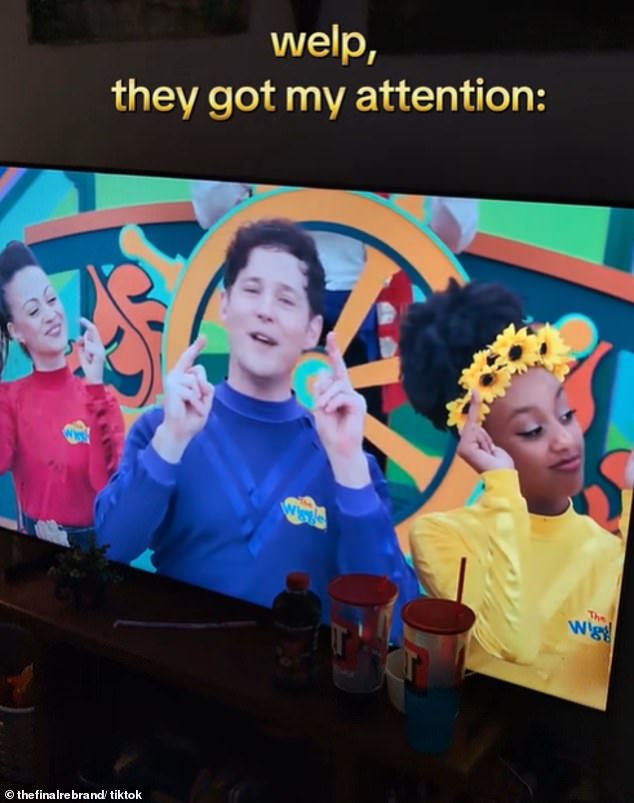 The parent shared a video on TikTok showing The Wiggles apparently 