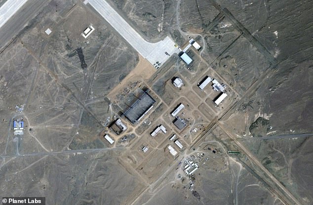 The photo, taken on November 29 by Planet Labs and shared by The Warzone website, also shows a line of vehicles near the main facility