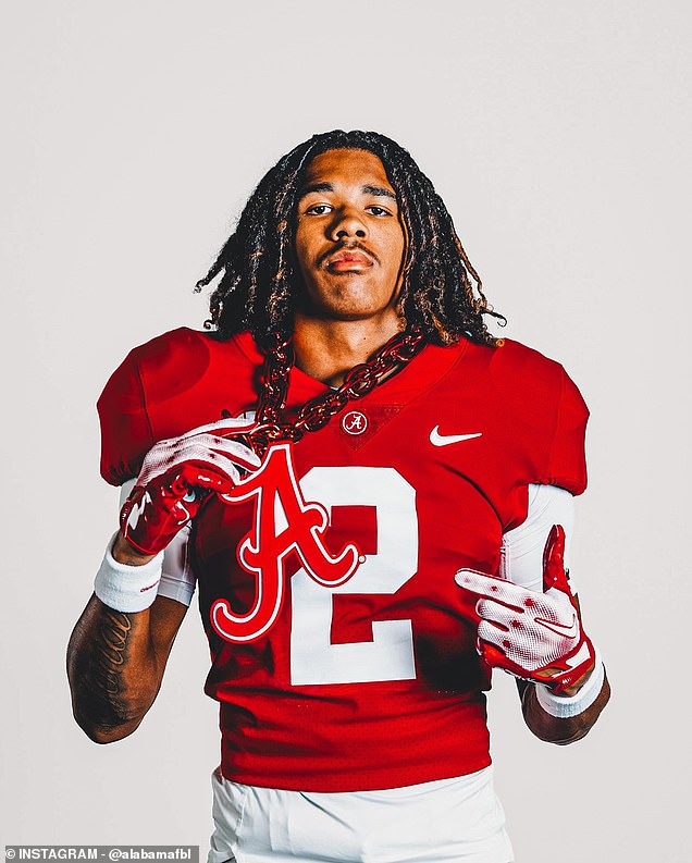 Image of Dijon Lee Jr. during a recruiting visit in Alabama