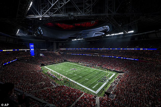 Mercedes-Benz Stadium in Atlanta cannot accommodate the 1,700-pound longhorn this weekend