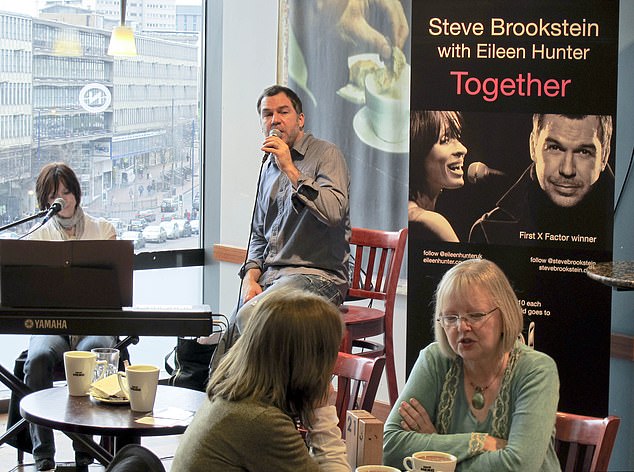 Steve imagined himself performing with his wife Eileen at a local Caffe Nero in Birmingham