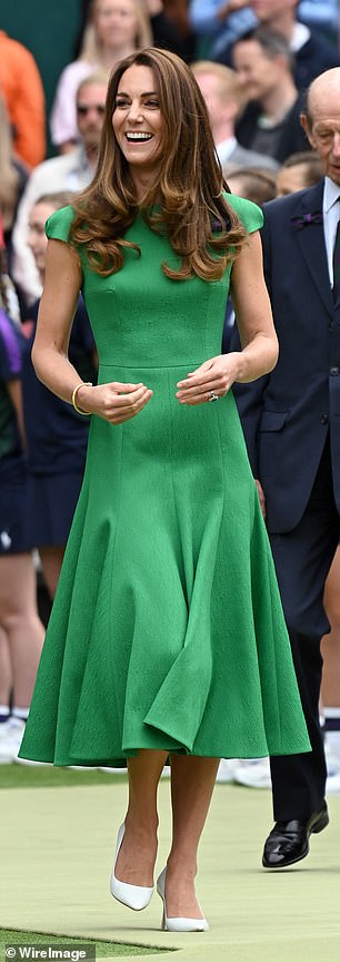 Emilia Wickstead's dress worn at the Wimbledon Singles final certainly showed off beautiful curves