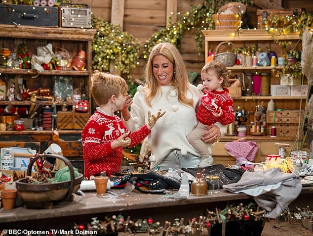 The Sort Your Life Out star is joined by her husband Joe Swash and their three youngest children for Stacey Solomon's Crafty Christmas, which airs on BBC One on December 18.