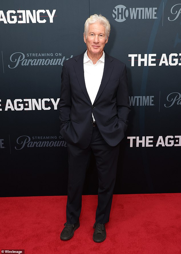 That's right, it's Richard Gere, 75. The Golden Globe-nominated actor's silver screen career began in the late 1970s; pictured on November 21 in New York City