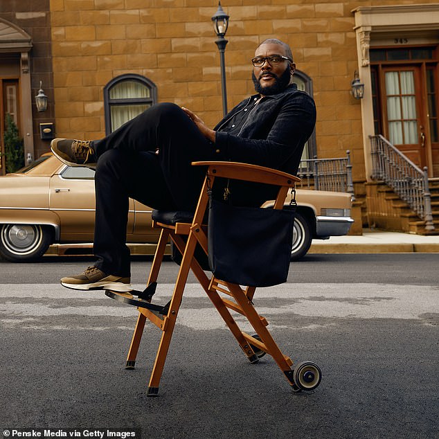 Steve had served as president of Tyler Perry Studios in Atlanta since 2016 – after the actor himself initially acquired the 330-acre property in 2015; Perry seen above in 2020 at Tyler Perry Studios in Atlanta