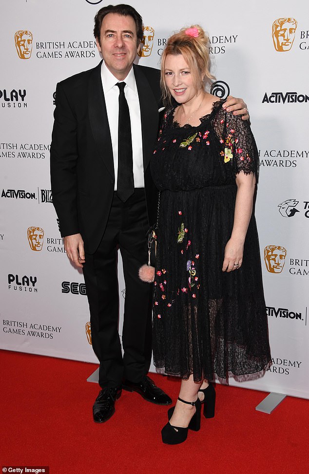 Jonathan Ross with his wife Jane Goldman at the British Academy Game Awards in 2018