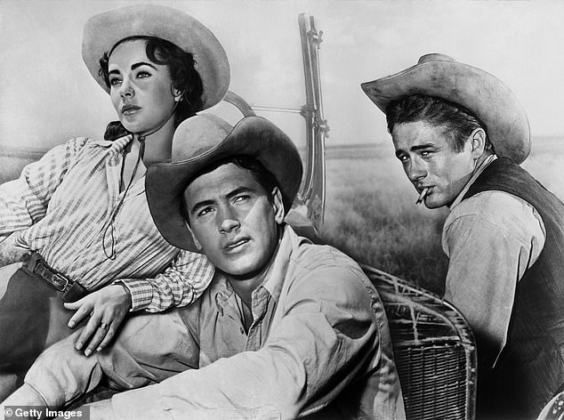 Elizabeth Taylor, Rock Hudson and James Dean in the Oscar-winning Giant