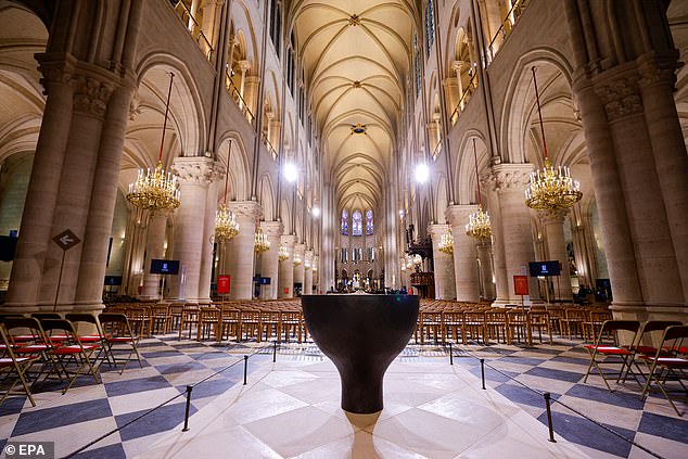 Trump praised Macron for doing 'a great job of ensuring Notre Dame is restored to its full glory' ahead of visit