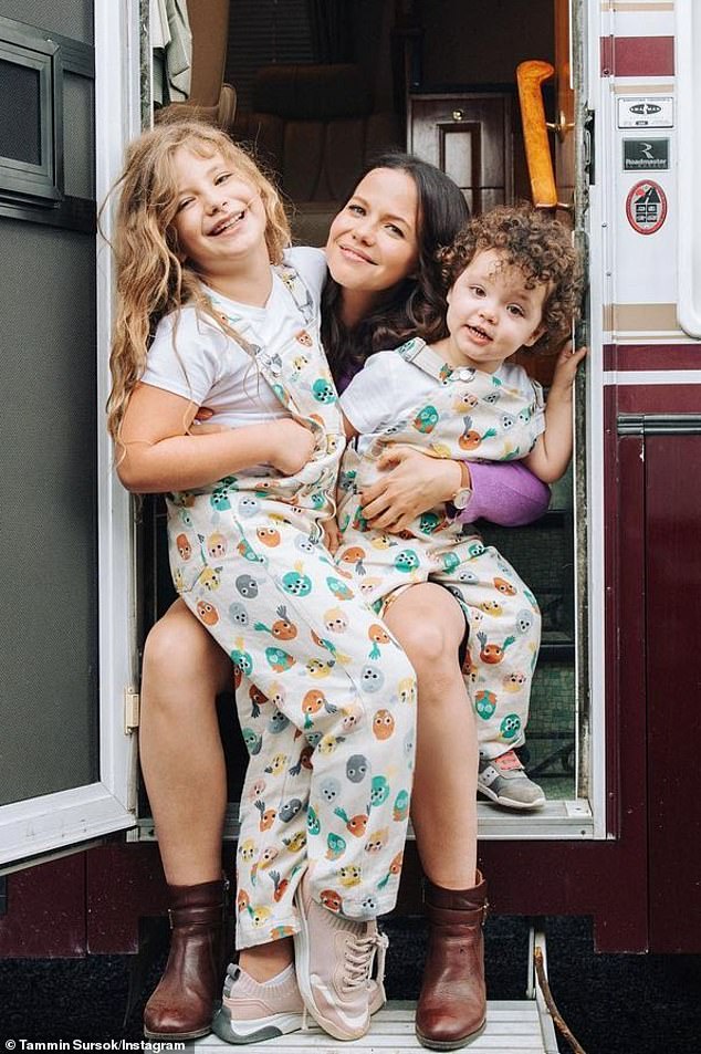 Tammin shares daughters Phoenix, 11, and Lennon, five, (both pictured) with her husband Sean McEwen