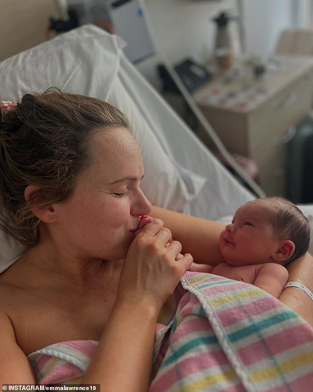 Emma took to Instagram on Saturday to share the happy news, along with a series of adorable photos of her newborn daughter