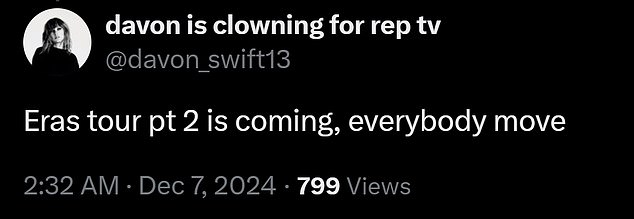 1733624975 300 Taylor Swift fans are convinced shes filming a SECOND Eras