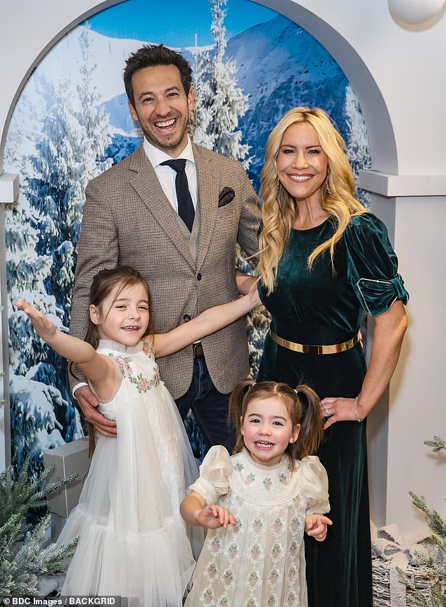 Meanwhile, Sugababes singer Heidi Range cozied up with her husband Alex Partakis and their daughters looked happy to be at the event.