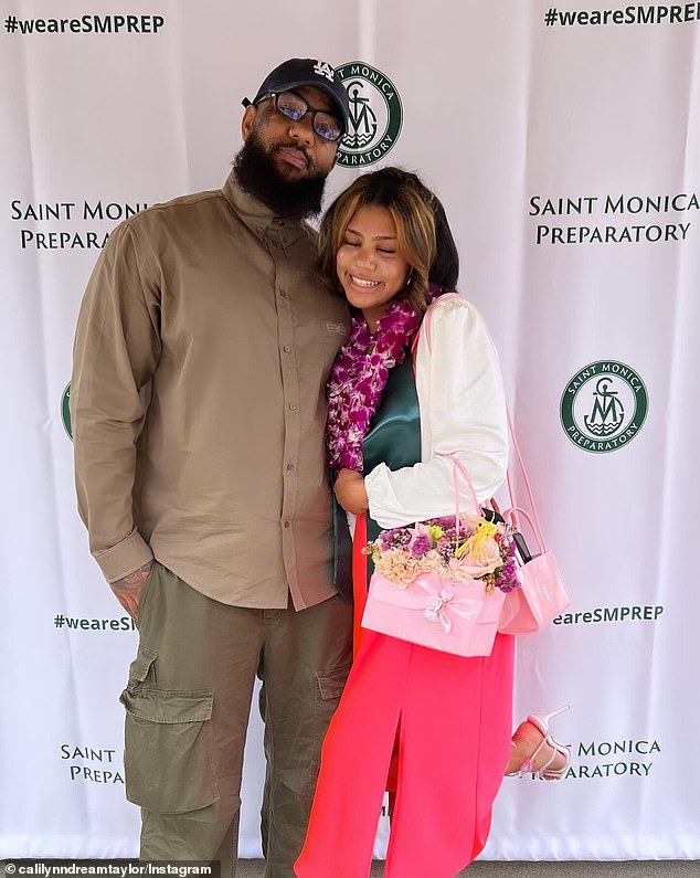 The rapper also shared this throwback photo of himself posing with his daughter at her graduation; Saw The Game and Cali