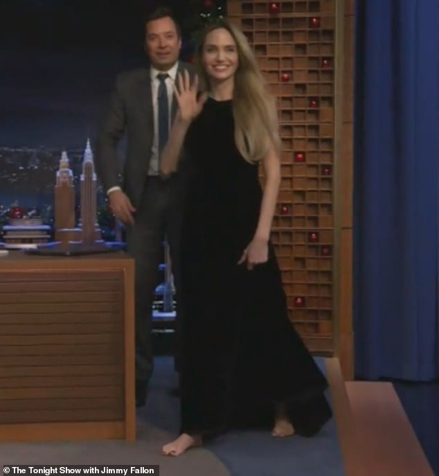 It comes after Angelina went barefoot on The Tonight Show Starring Jimmy Fallon on Thursday after suffering a painful accident the day before