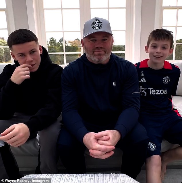 Elsewhere, Wayne Rooney continued to support his 'queen' Coleen as he shared a sweet video with his two sons to urge their fans to vote for his wife.