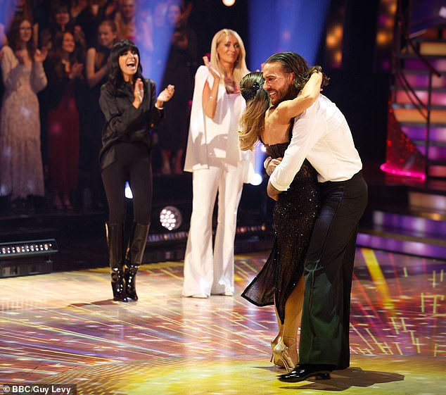 Both couples returned to the ballroom as Tasha and Aljaž performed their waltz to (You Make Me Feel Like) A Natural Woman by Aretha Franklin