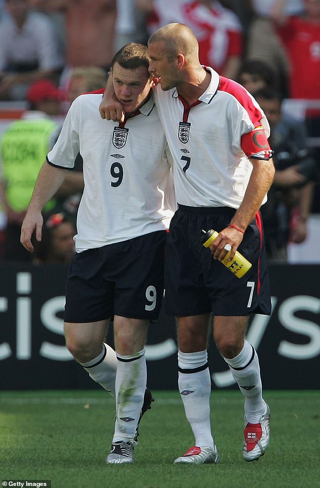 Wayne and David pictured at UEFA Euro 2004