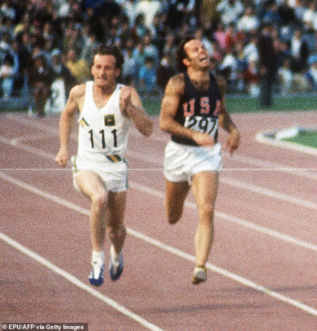 Norman (left) aims for the silver medal at the Mexico City Games, where he set a record that stood for 56 years until Gout Gout broke it