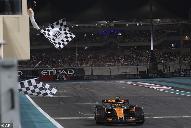 McLaren's Norris drove to victory during the Abu Dhabi Grand Prix on Sunday afternoon