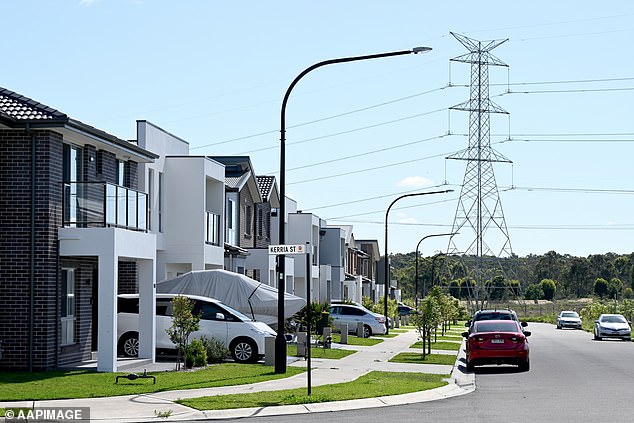 He added that houses mass-produced in the same way left new suburbs with less character than suburbs closer to Sydney's CBD (stock image)