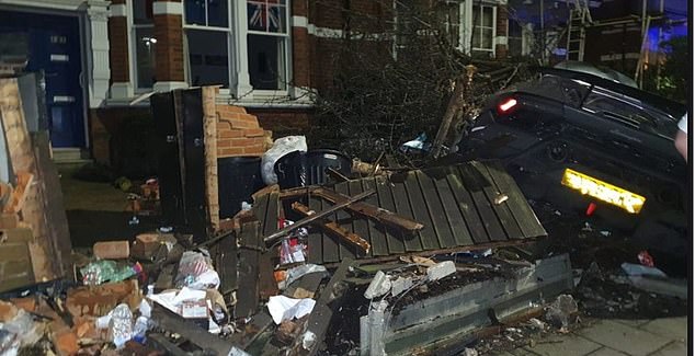 On Christmas Day 2019, Michail Antonio crashed his car in the garden of a house in London