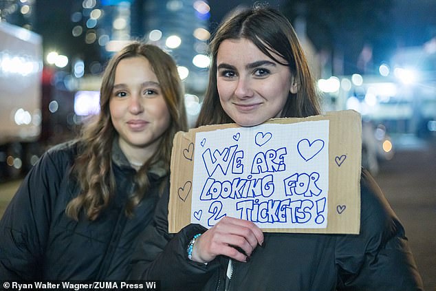 Determined Swifties came to the stadium hoping to get tickets