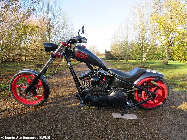 The famous baker has put the motorcycle – a Big Dog Ridgeback (photo) – up for auction