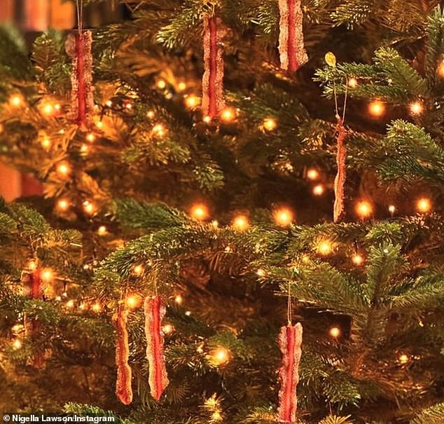 On Sunday evening, the award-winning chef, 64, shared images of her newly decorated holiday tree with her followers, adorned with multiple pink ornaments.