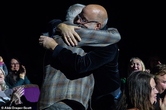 The comedian, 60, read out questions from the audience, with the latter asking Brendan's partner Richard to 'finally marry him'