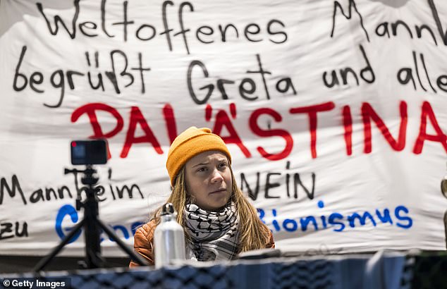 Thunberg has previously come under fire for her pro-Palestinian stance from Jewish groups