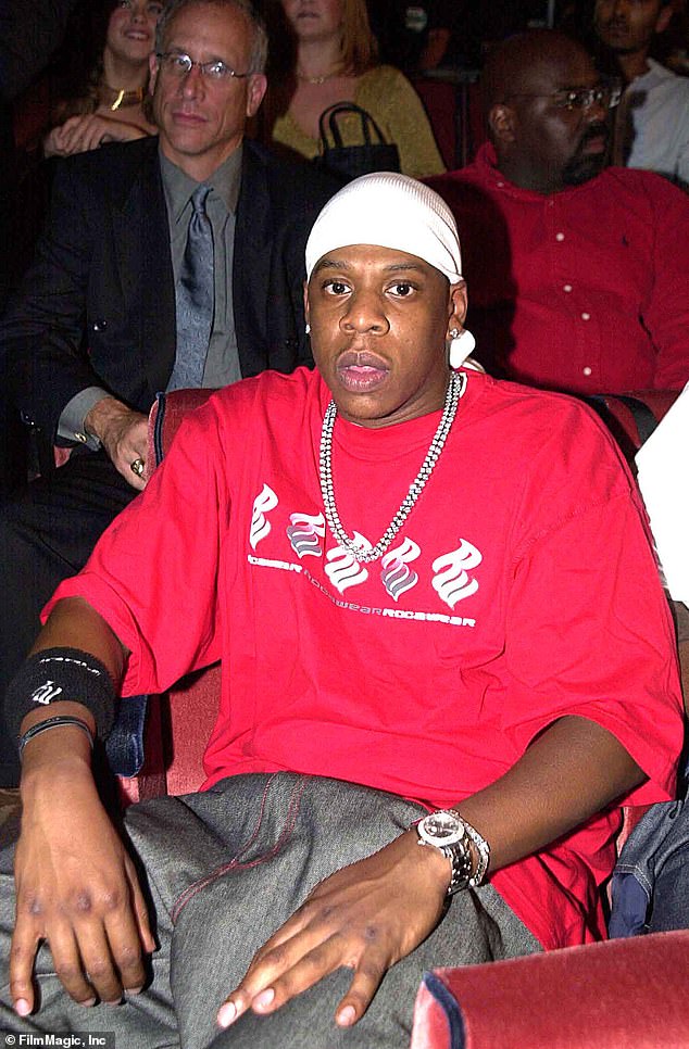 Jay-Z pictured at the 2000 MTV Video Music Awards at Radio City Music Hall in New York