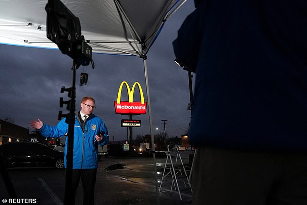 He was found by employees of a McDonald's in Altoona, Pennsylvania