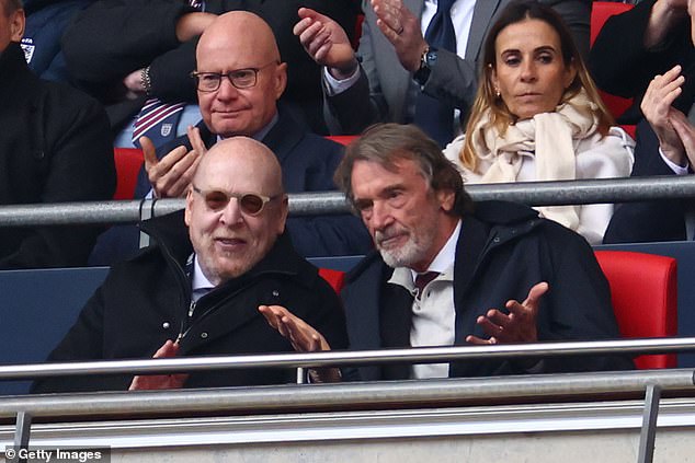 Sir Jim Ratcliffe (right) and his Ineos group became minority shareholders and took control of the football operation at Man United from the Glazer family (left: Avram Glazer).