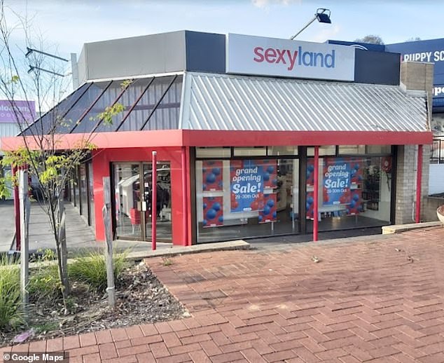 The prank, which led to the dismissal of two other postal workers, involved the trio anonymously buying sweets for female employees with obscene phrases at adult store Sexyland (pictured)