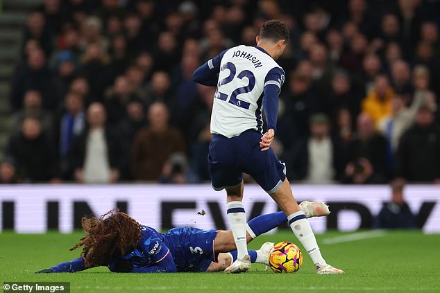 Cucurella's missteps cost Chelsea twice, with Brennan Johnson racing past him to set up Tottenham's opening goal