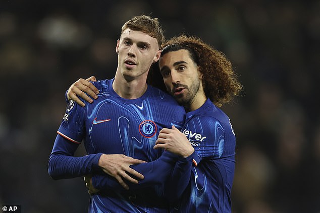 Cucurella was indebted to Cole Palmer as the England star scored two second-half penalties to turn the match in Chelsea's favor