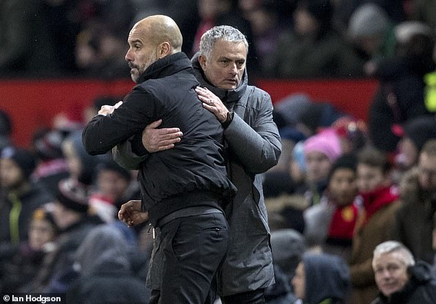 Guardiola's side finished 19 points ahead of Mourinho's second-placed Man United in 2018