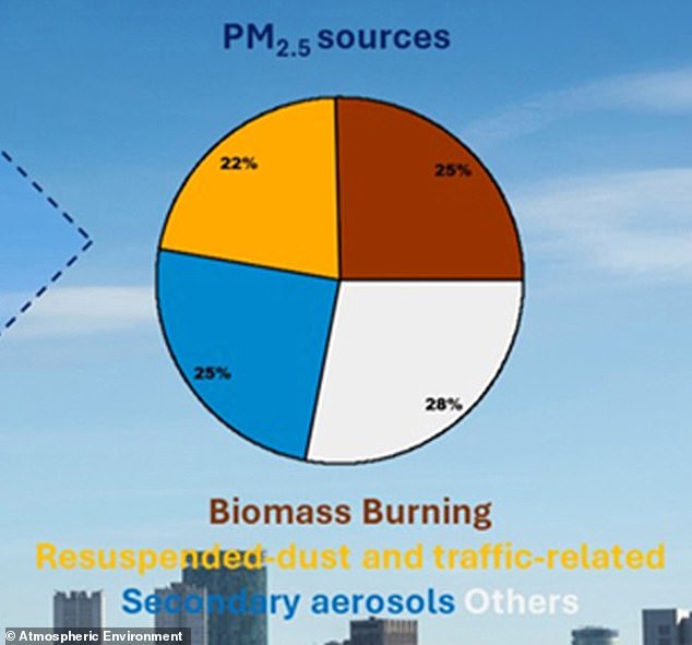 According to the experts, biomass combustion is now responsible for 25 percent of the total PM2.5 mass