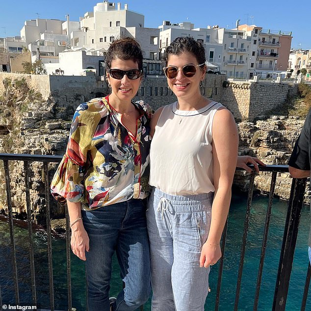 Kathleen, pictured with eldest daughter MariaSanta, runs a boutique travel company