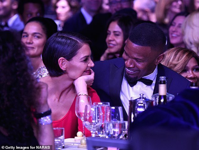 He then enjoyed a six-year romance with Katie Holmes from 2013 to 2019 (pictured at the 2018 Grammys)