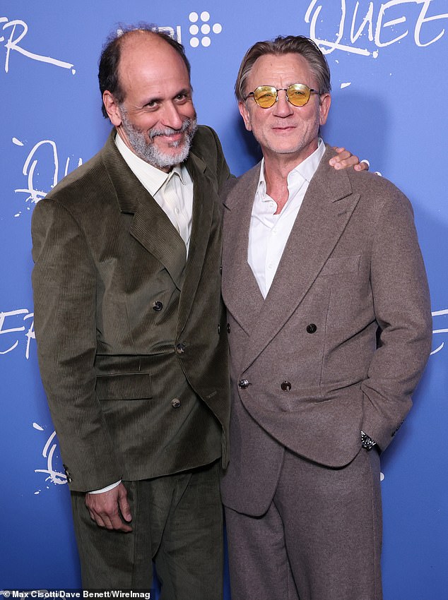 Daniel beamed with co-star Luca Guadagnino