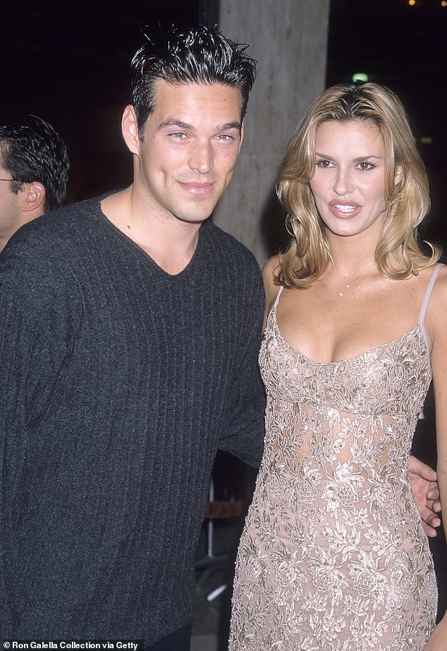 The bomb with ex Eddie Cibrian at the premiere of Living Out Loud in 1998